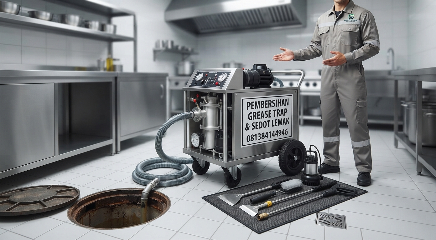 PEMBERSIHAN GREASE TRAP DAN BAK PENAMPUNG LEMAK | JASA CERDAS