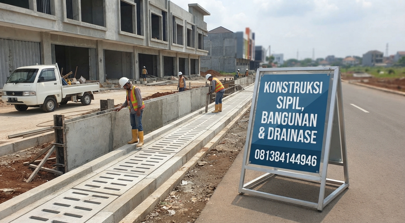 RENOVASI BANGUNAN DAN PEMBUATAN DRAINASE | JASA CERDAS