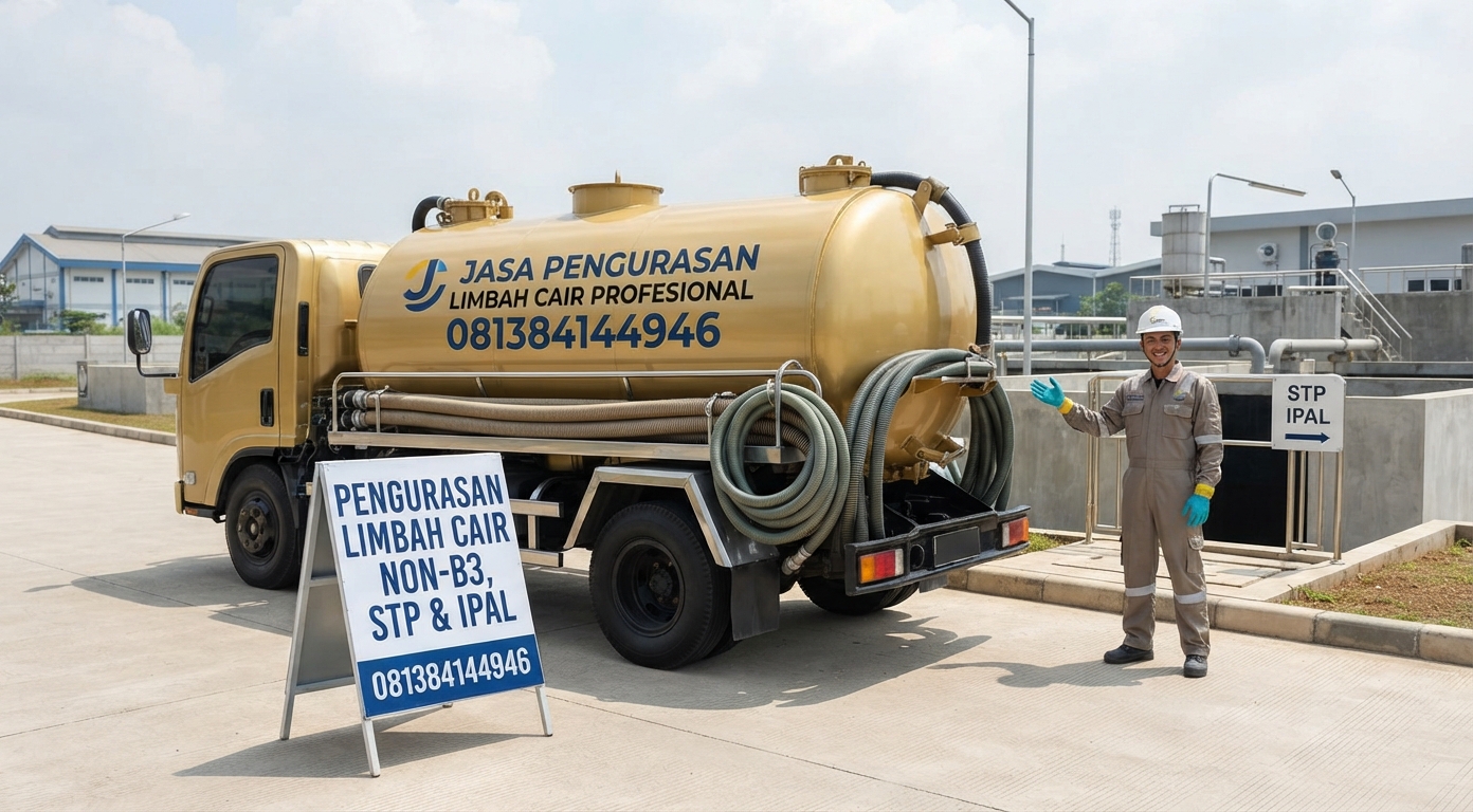 PENGANGKUTAN LIMBAH CAIR NON-B3 DAN STP IPAL | JASA CERDAS