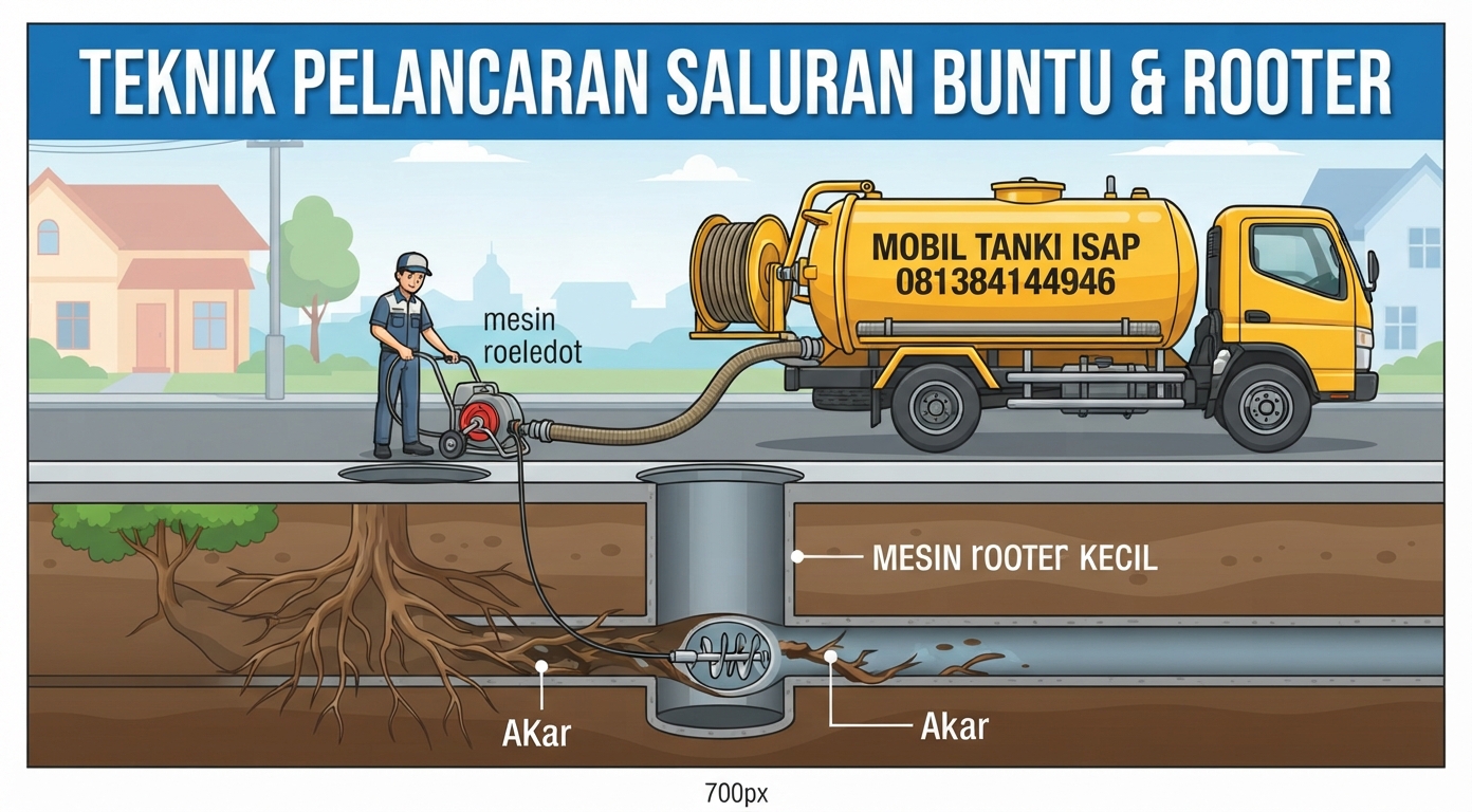 PENANGANAN SALURAN MAMPET DAN MESIN ROOTER | JASA CERDAS