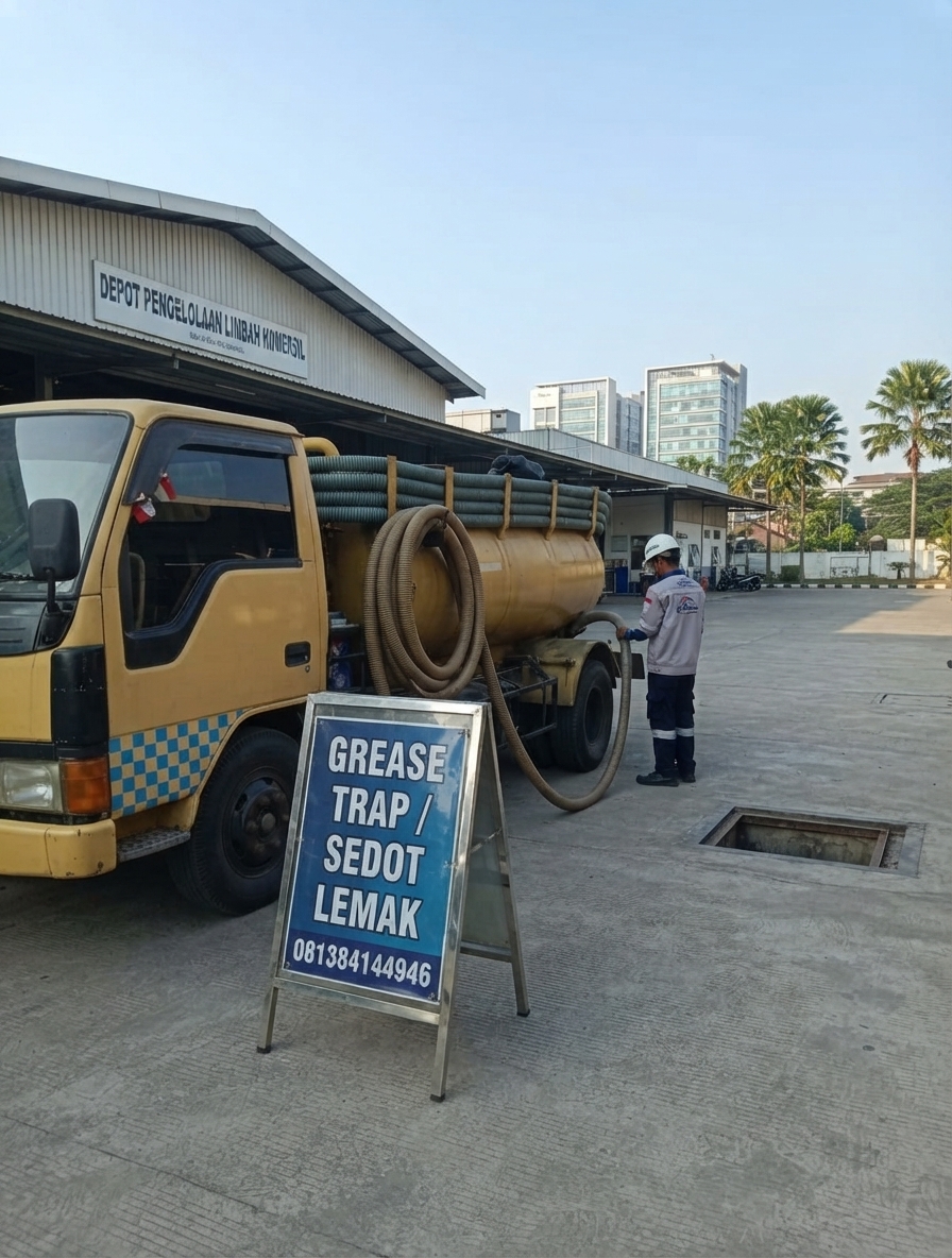 Pembersihan Grease Trap dan Sedot Lemak Restoran